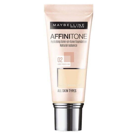 Тональный крем Maybelline Affinitone Foundation, 30 мл, оттенок 02 Light Porcelain